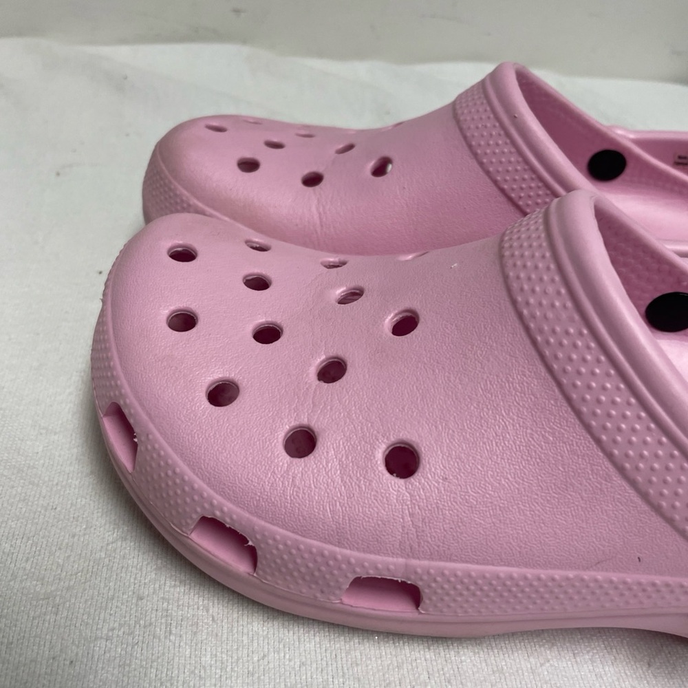 Crocs Pretty Pink M7 W9 Clogs Shoes Sandals - Picture 7 of 12